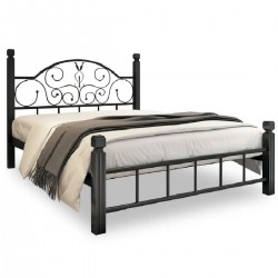 Ліжко металеве Анжеліка на дерев'яних ногах