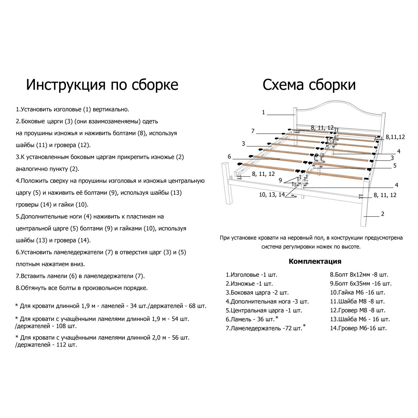 Кровать металлическая Франческа