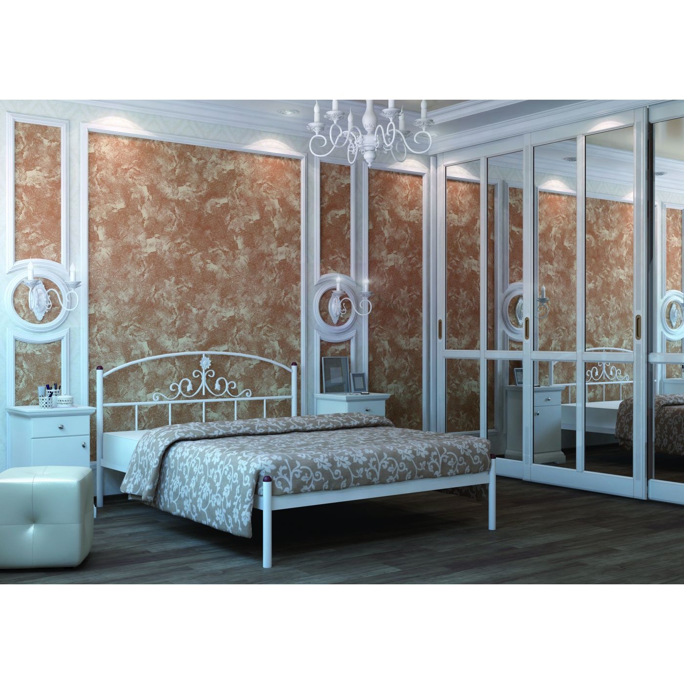 Кровать металлическая Кассандра