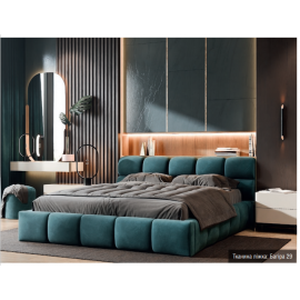 Мягкая 2-сп кровать Ванесса № 1 без под. мех.