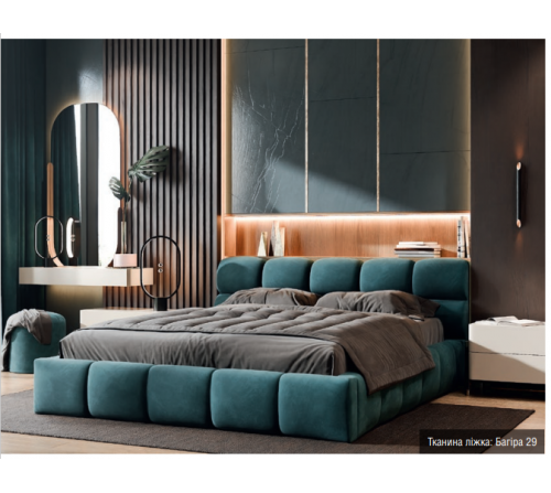 Мягкая 2-сп кровать Ванесса № 1 без под. мех.