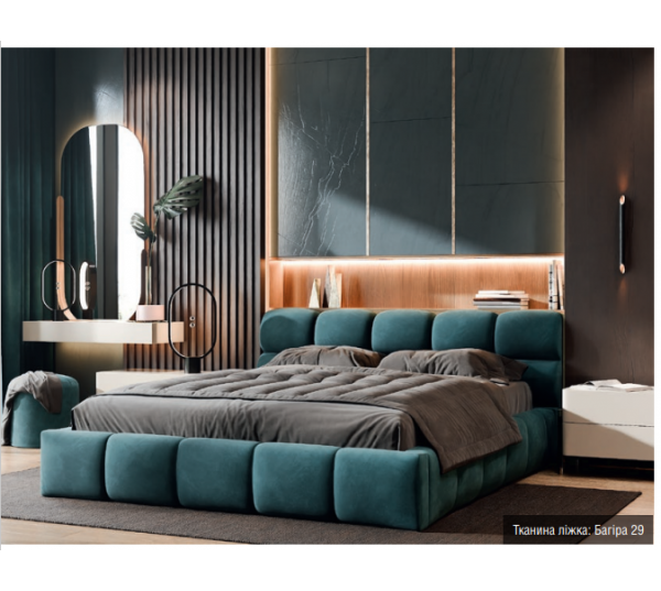 Мягкая 2-сп кровать Ванесса № 1 без под. мех.