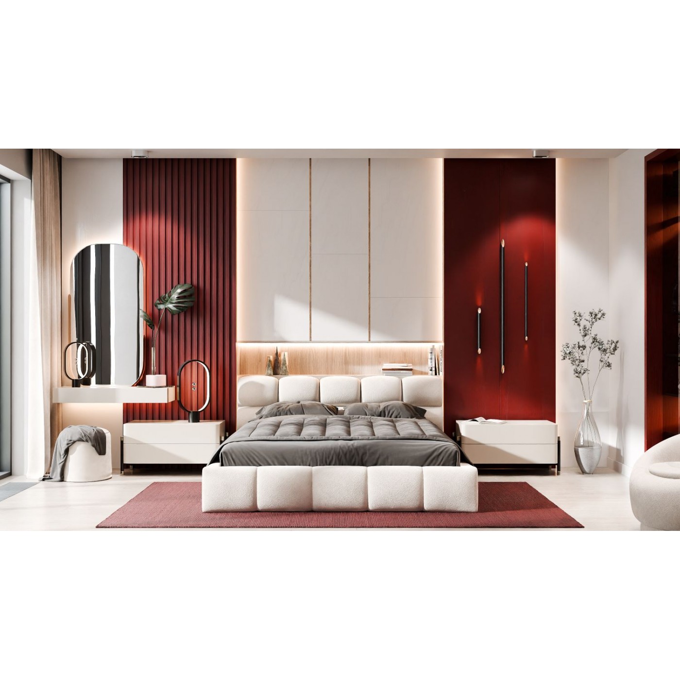 Мягкая 2-сп кровать Ванесса № 1 без под. мех.