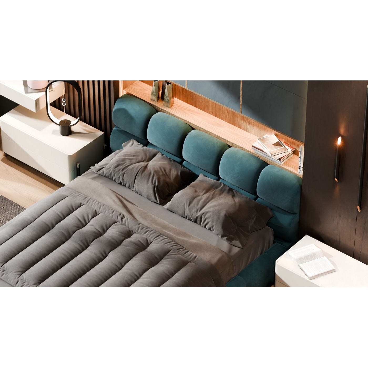 Мягкая 2-сп кровать Ванесса № 1 без под. мех.