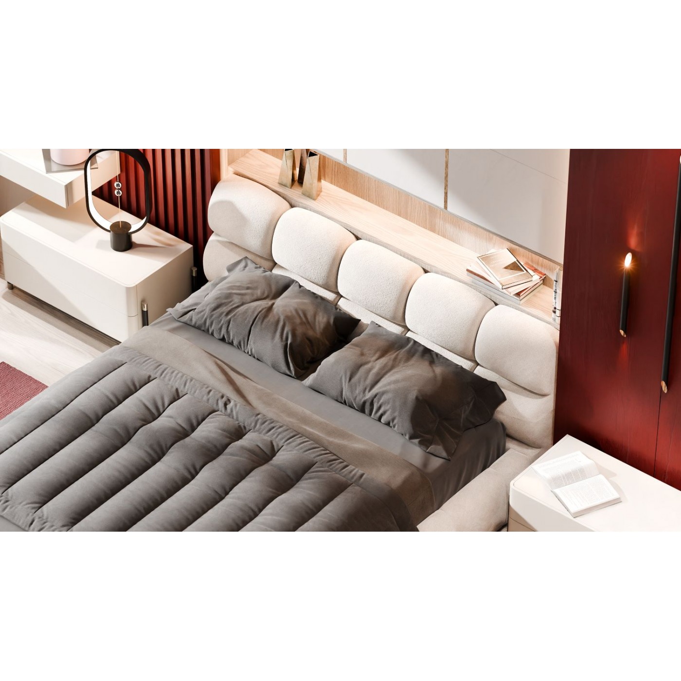 Мягкая 2-сп кровать Ванесса № 1 без под. мех.