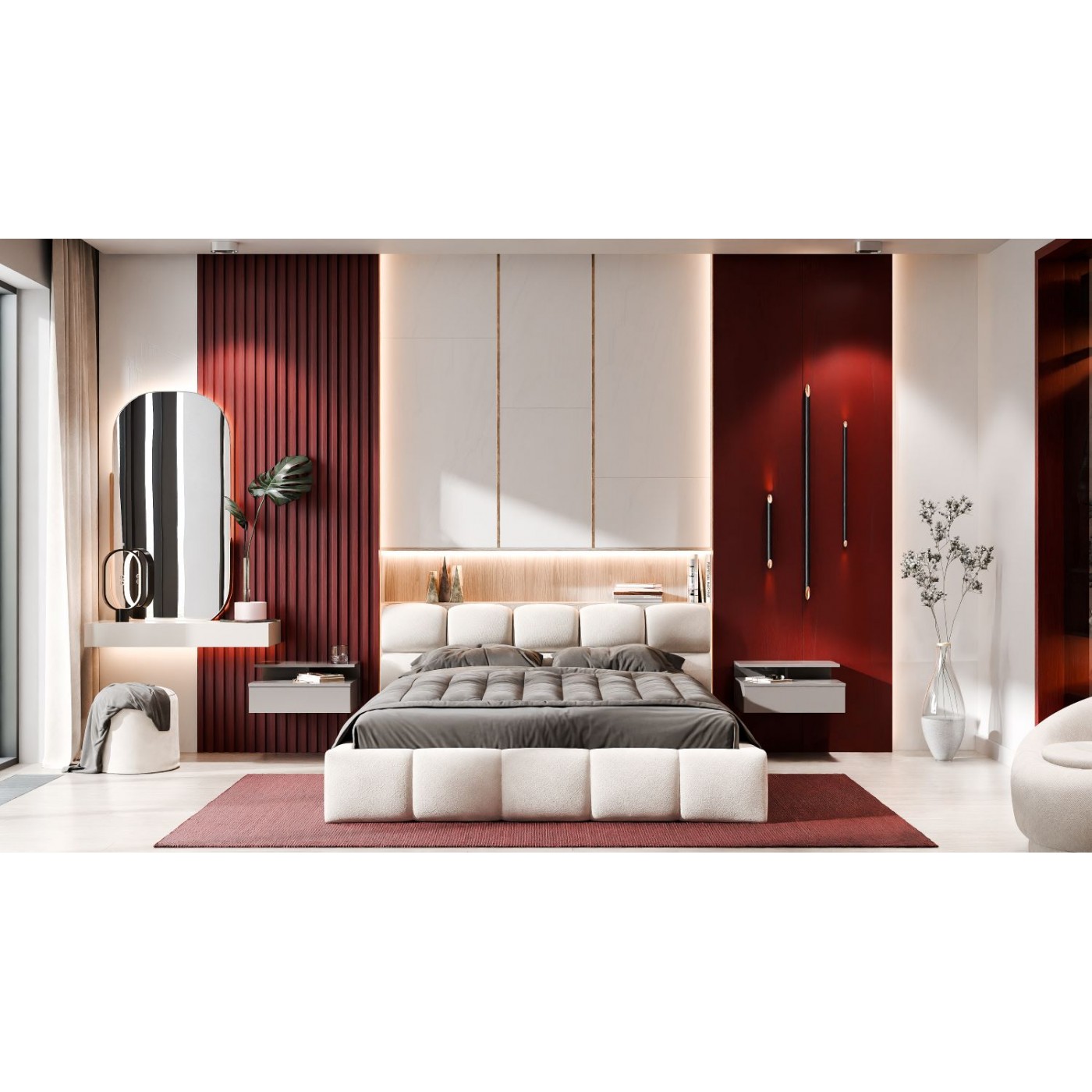 Мягкая 2-сп кровать Ванесса № 1 без под. мех.