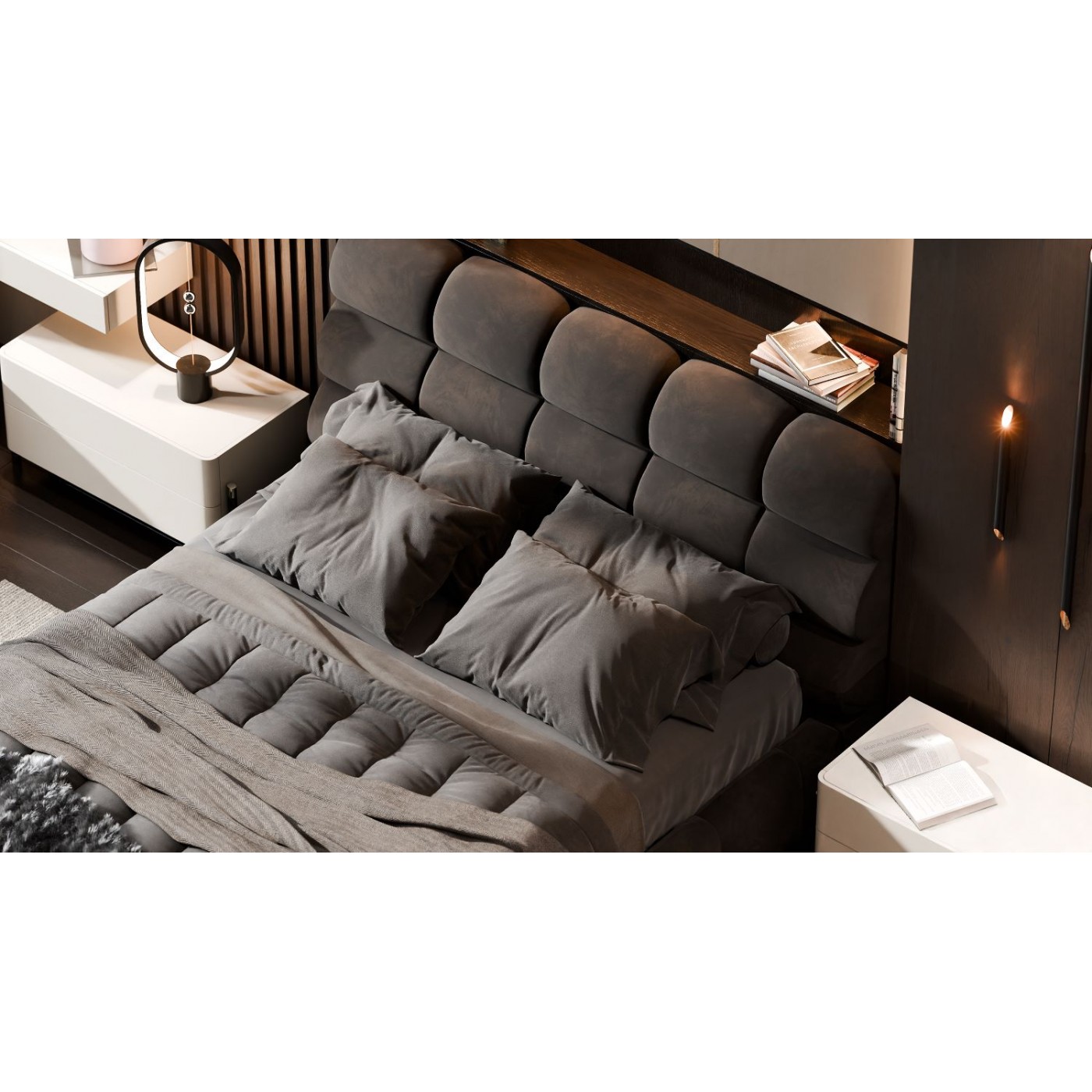 Мягкая 2-сп кровать Ванесса № 2 без под. мех.