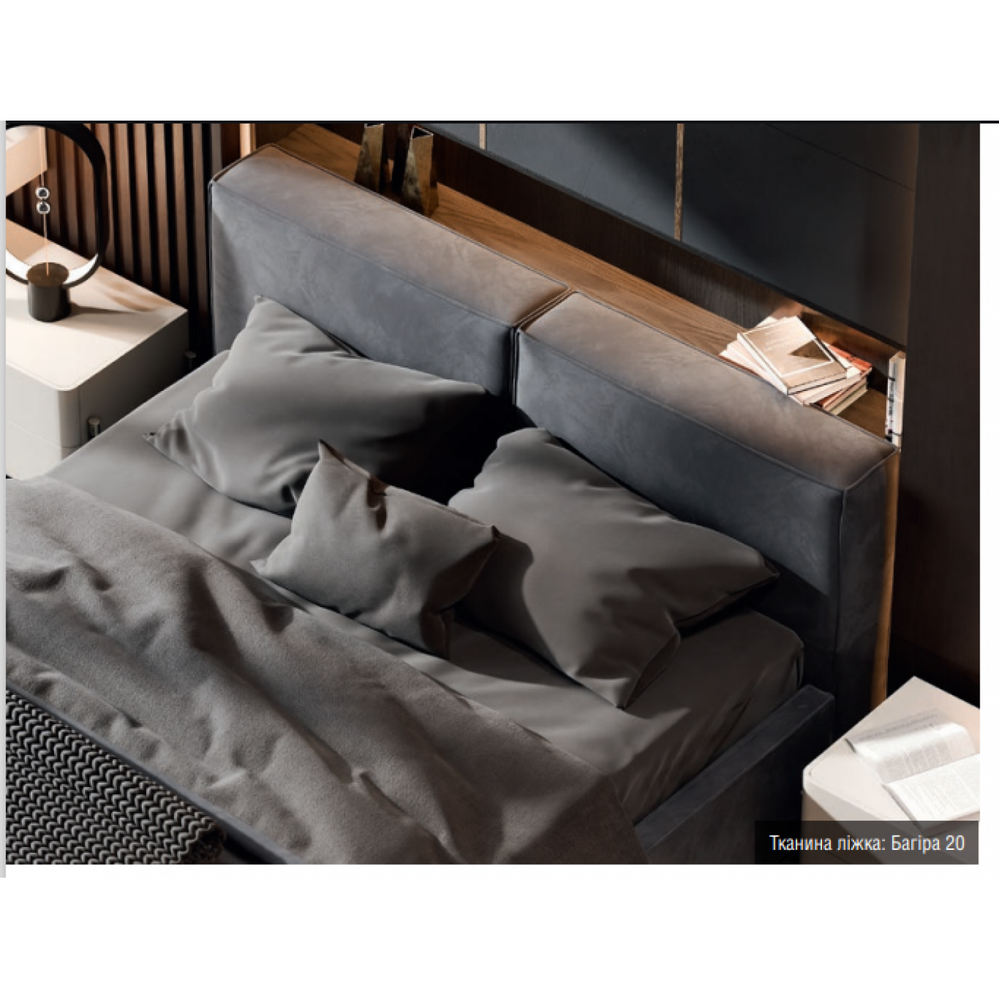 М'яке 2-сп ліжко Ванесса №4 без під. мех.