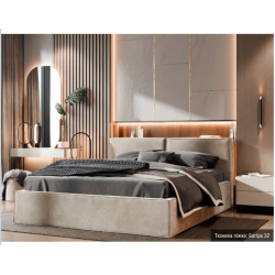 М'яке 2-сп ліжко Ванесса №4 без під. мех.