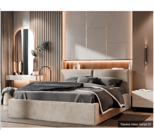 М'яке 2-сп ліжко Ванесса №4 без під. мех.