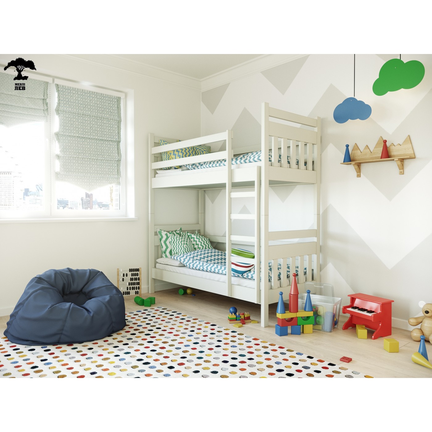 Ліжко двоповерхове Умка
