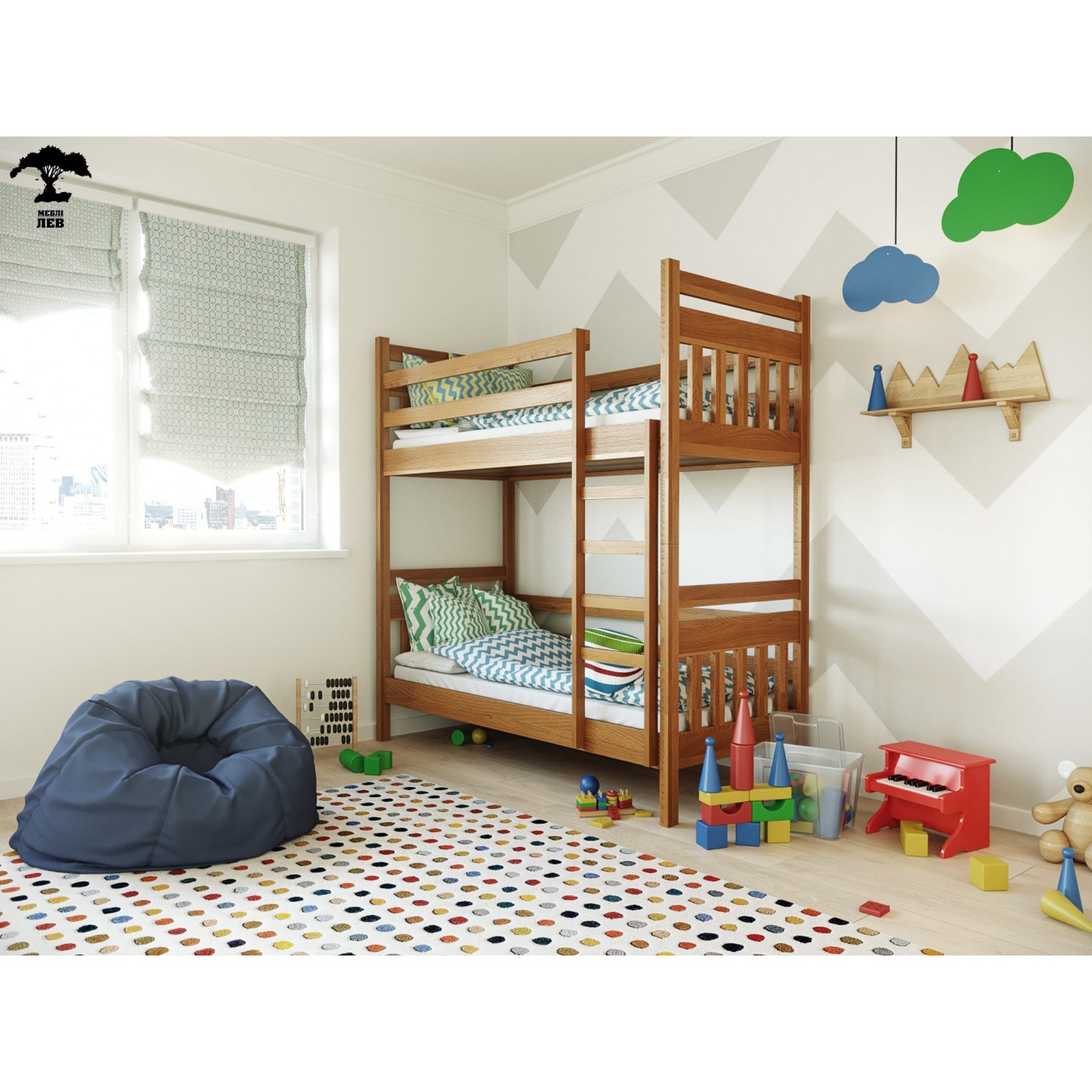Ліжко двоповерхове Умка