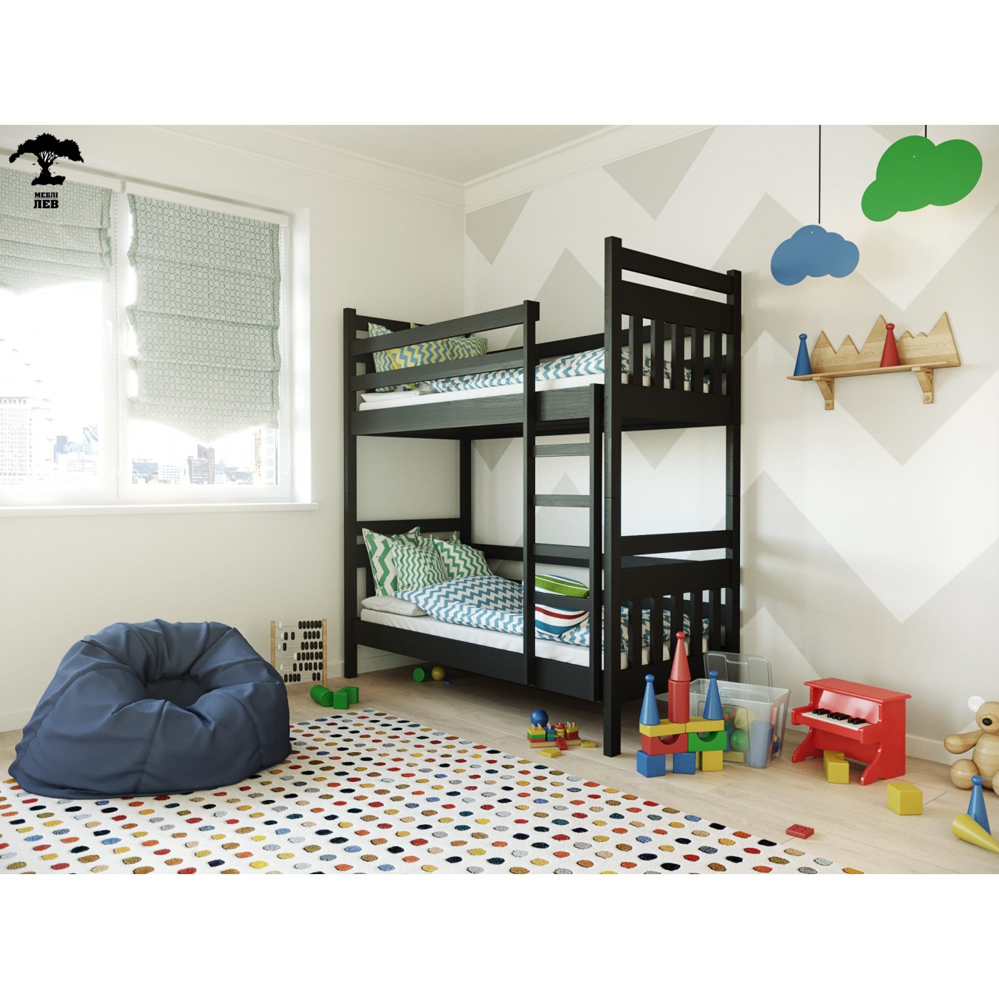 Ліжко двоповерхове Умка