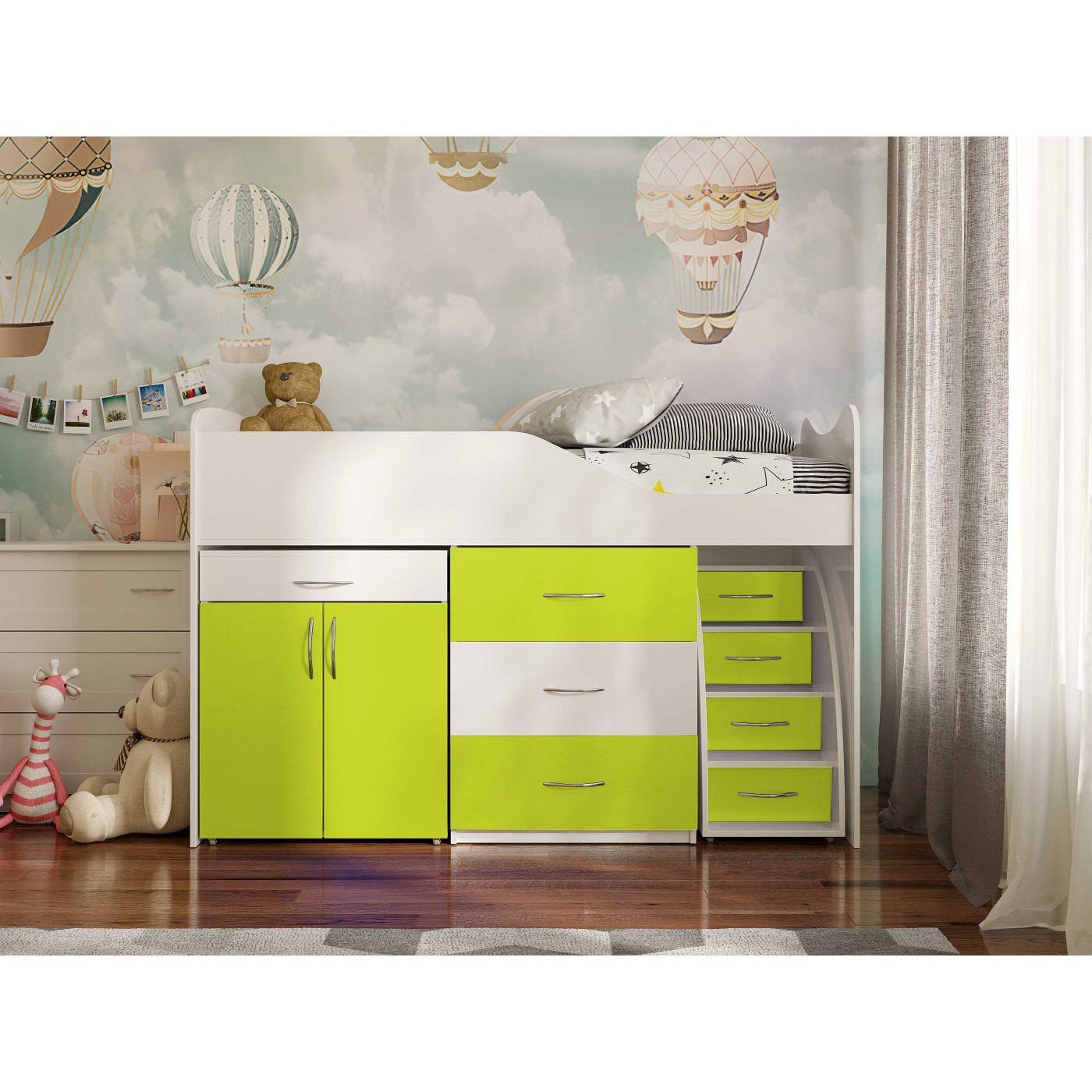 BAD ROOM Ліжко кімната №5+СТІЛ  1840*860 (сп.м. 1800*800)