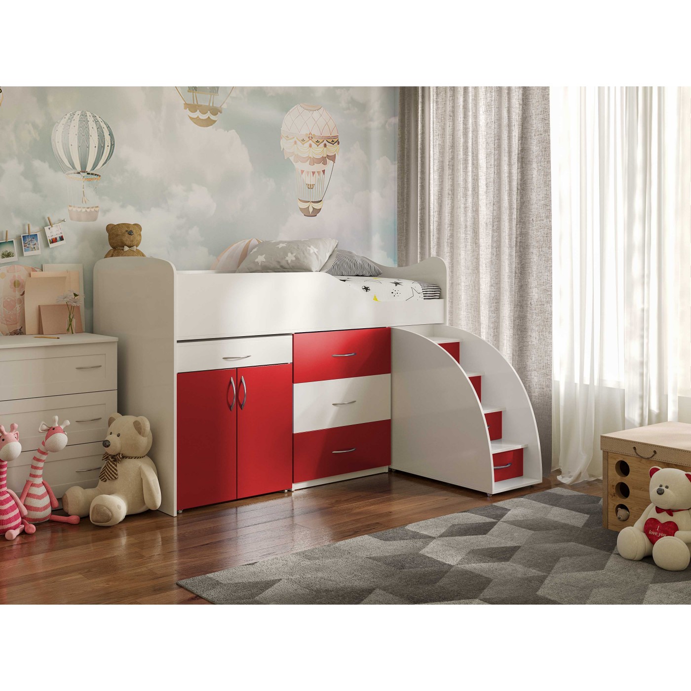 BAD ROOM Ліжко кімната №5+СТІЛ  1840*860 (сп.м. 1800*800)