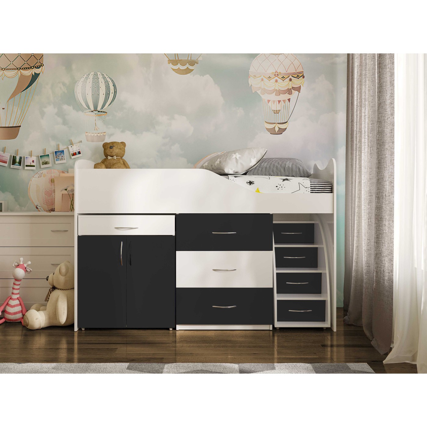 BAD ROOM Ліжко кімната №5+СТІЛ  1840*860 (сп.м. 1800*800)