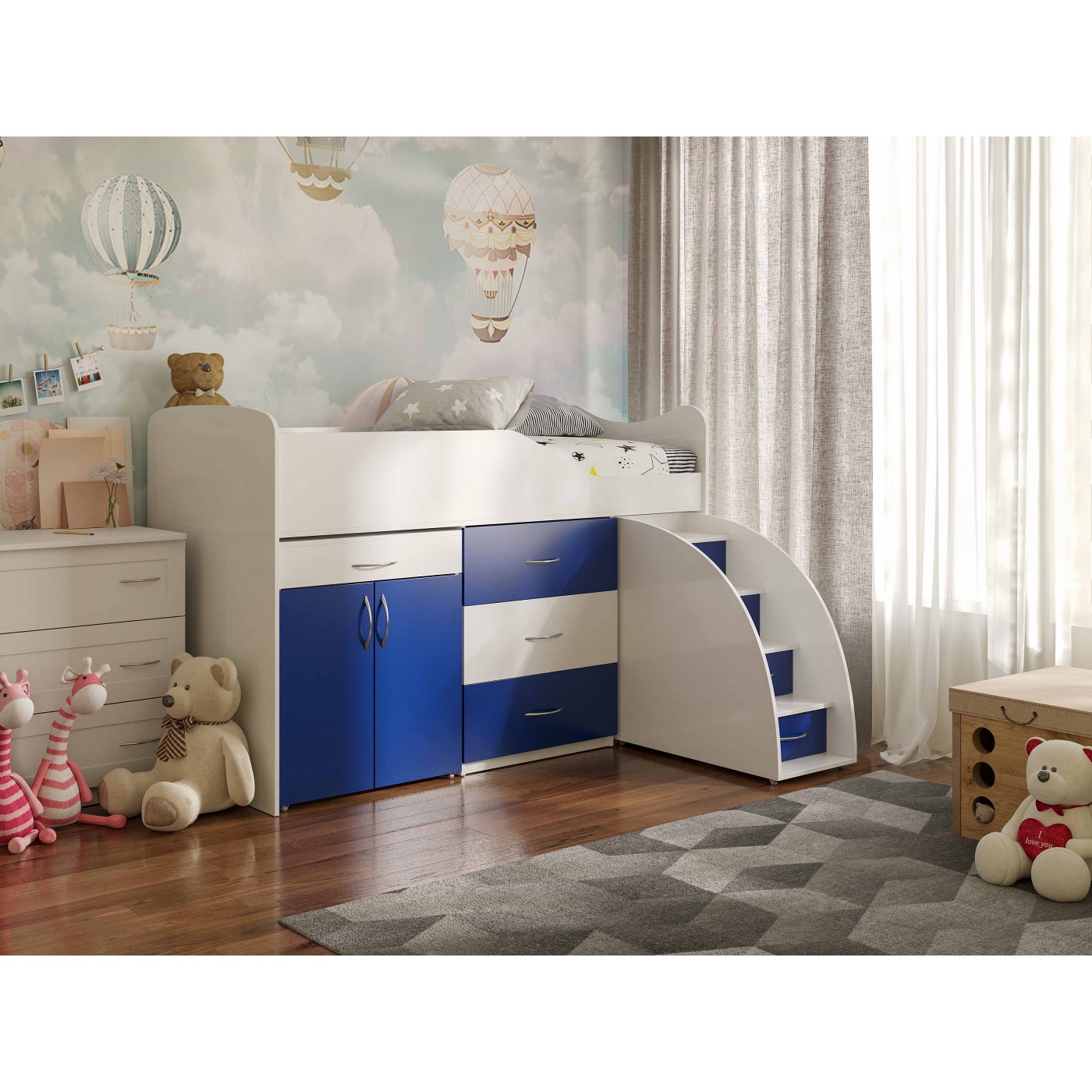 BAD ROOM Ліжко кімната №5+СТІЛ  1840*860 (сп.м. 1800*800)