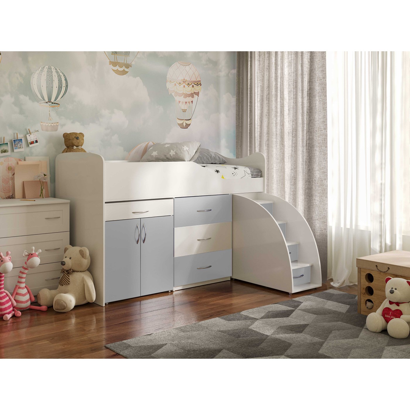 BAD ROOM Ліжко кімната №5+СТІЛ  1840*860 (сп.м. 1800*800)