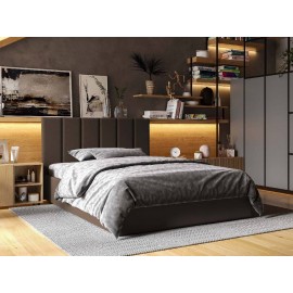 КРОВАТЬ 2-х спальная LINE+МЕХАНИЗМ и Ламели на металлическом каркасе