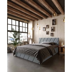 ЛІЖКО 2-х спальне PALERMO+МЕХАНІЗМ та Ламелі на металевому каркасі