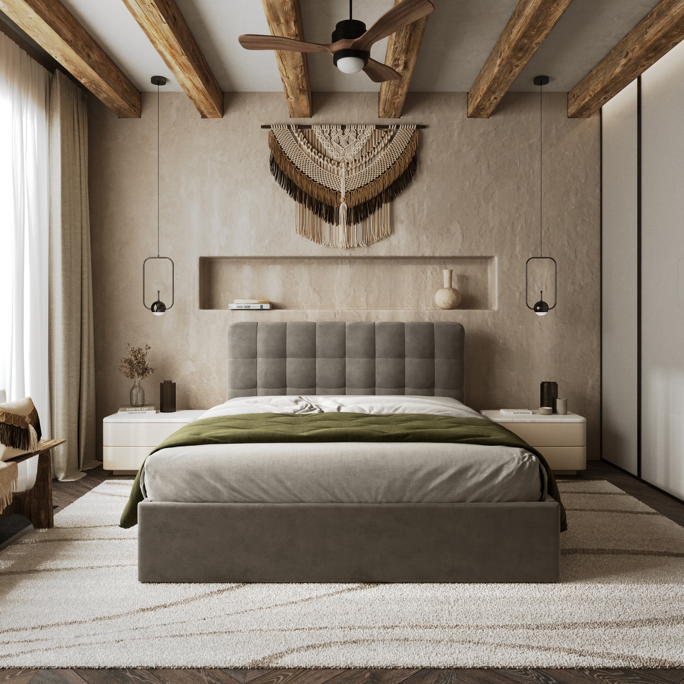 ЛІЖКО 2-х спальне TIRAMISU+МЕХАНІЗМ та Ламелі на металевому каркасі