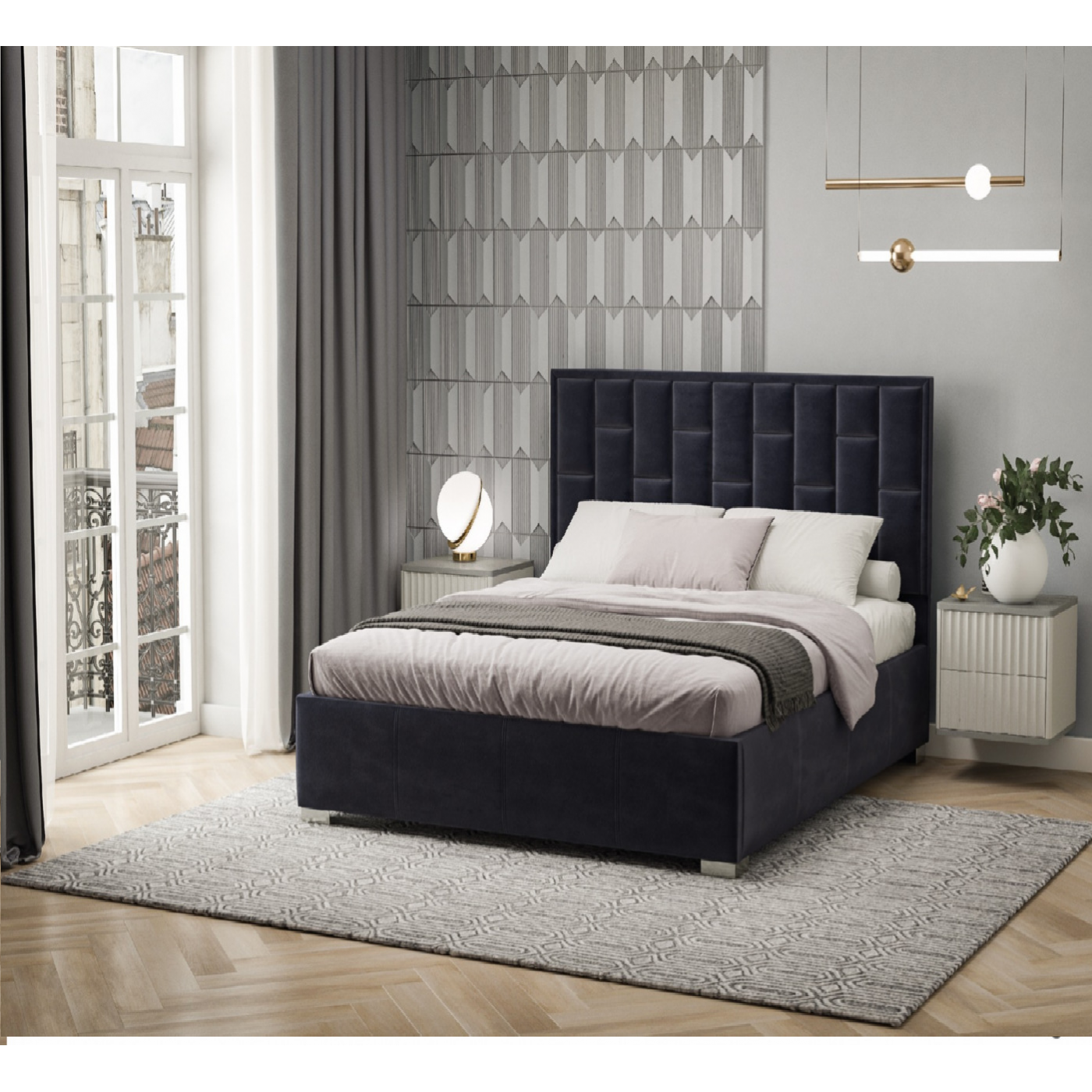 Кровать Анесси с подъемным механизмом, без матраса