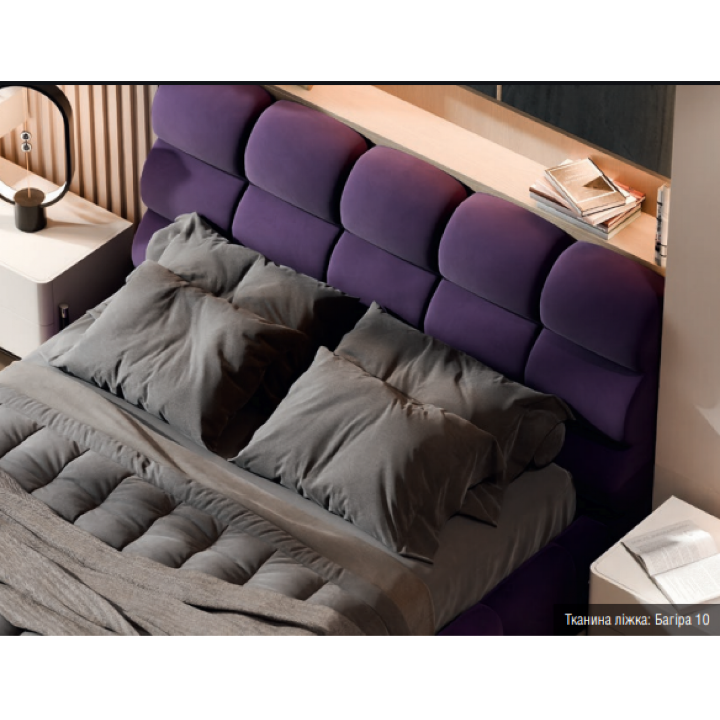 М'яке 2-сп ліжко Ванесса №2 з підйомним механізмом