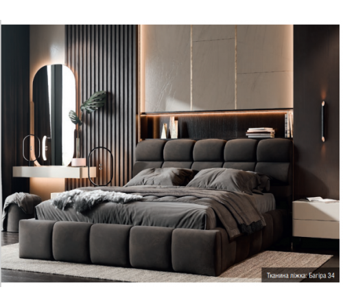 М'яке 2-сп ліжко Ванесса №2 з підйомним механізмом