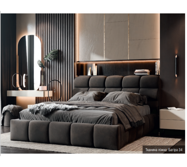 М'яке 2-сп ліжко Ванесса №2 з підйомним механізмом