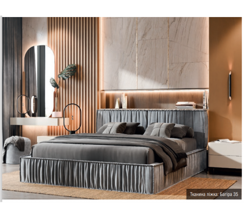 Мягкая 2-сп кровать Ванесса № 3 с подъёмным механизмом