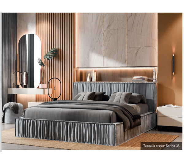 Мягкая 2-сп кровать Ванесса № 3 с подъёмным механизмом