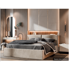 Мягкая 2-сп кровать Ванесса № 4 с подъёмным механизмом