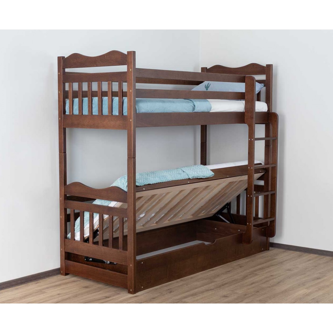 Двоярусне Ліжко Мауглі з підйомним механізмом