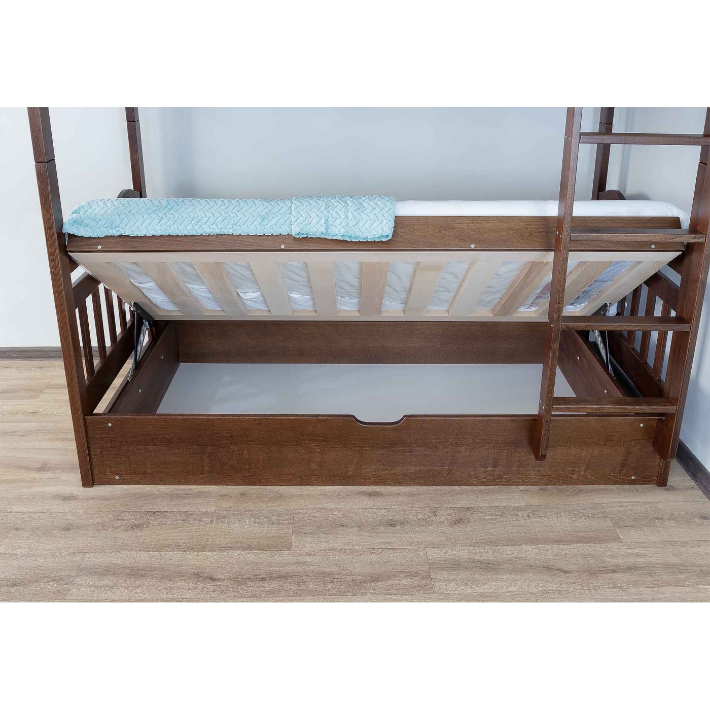 Двоярусне Ліжко Мауглі з підйомним механізмом