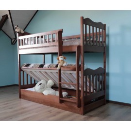 Двох'ярусне Ліжко Рукавичка з підйомним механізмом