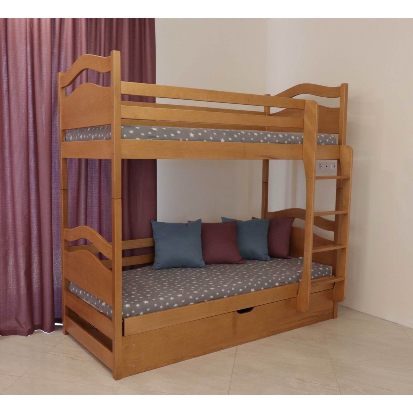 Двоярусне Ліжко Вінні Пух з підйомним механізмом