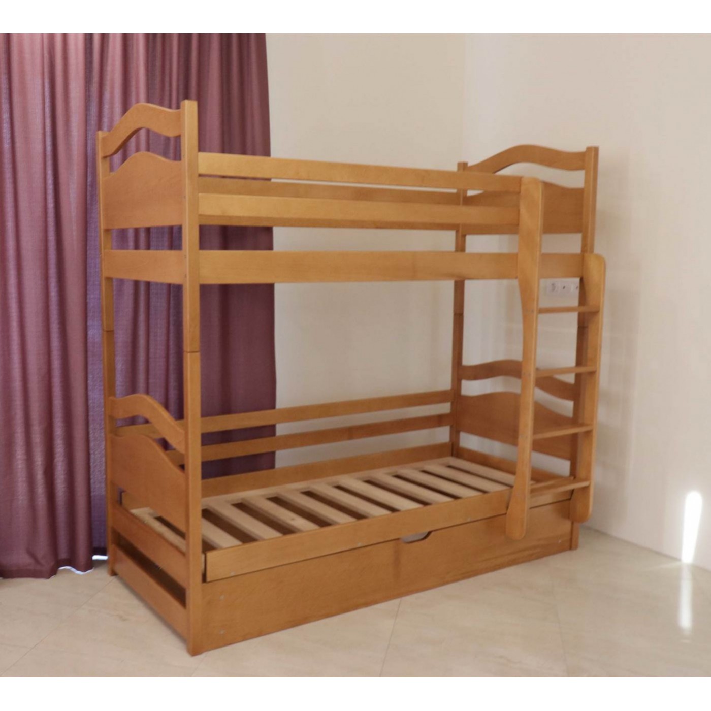 Двоярусне Ліжко Вінні Пух з підйомним механізмом