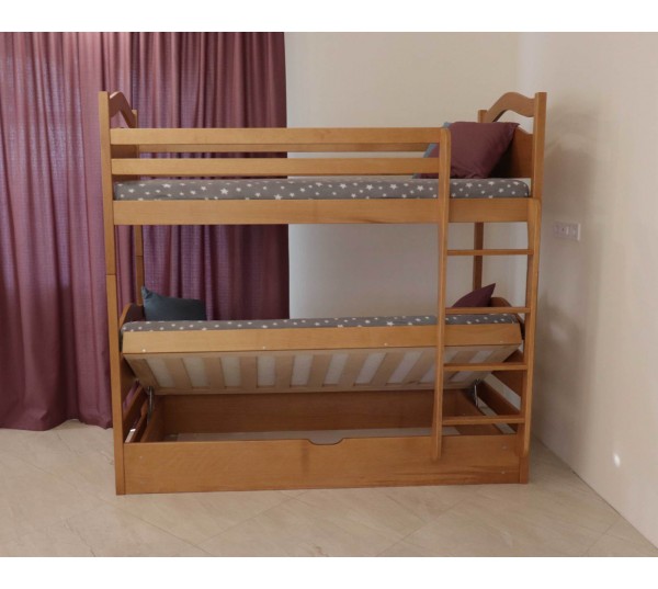 Двоярусне Ліжко Вінні Пух з підйомним механізмом