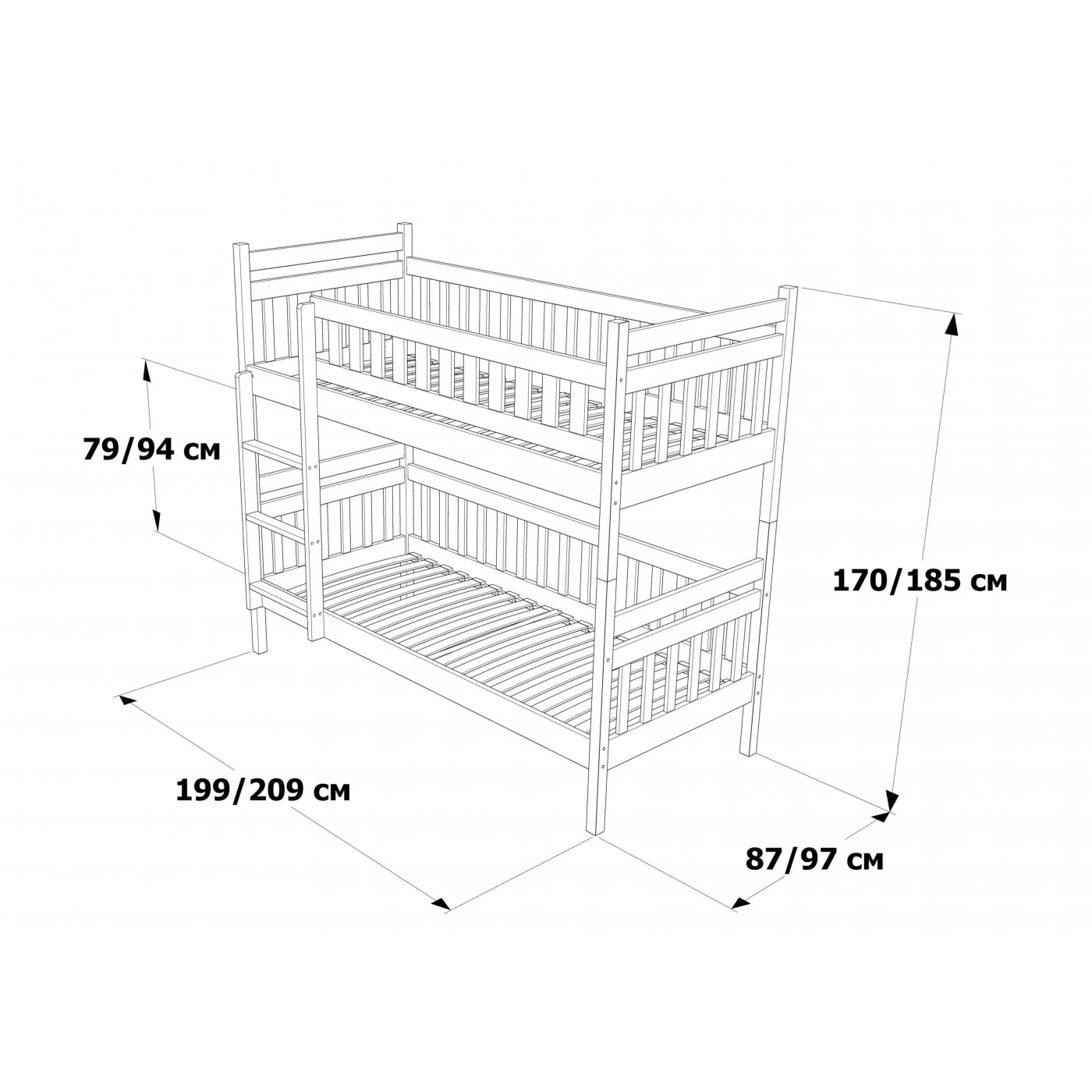 Двоярусне Ліжко трансформер Том і Джері