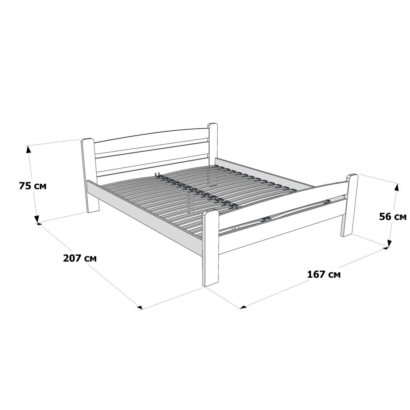 Двуспальная кровать Каспер