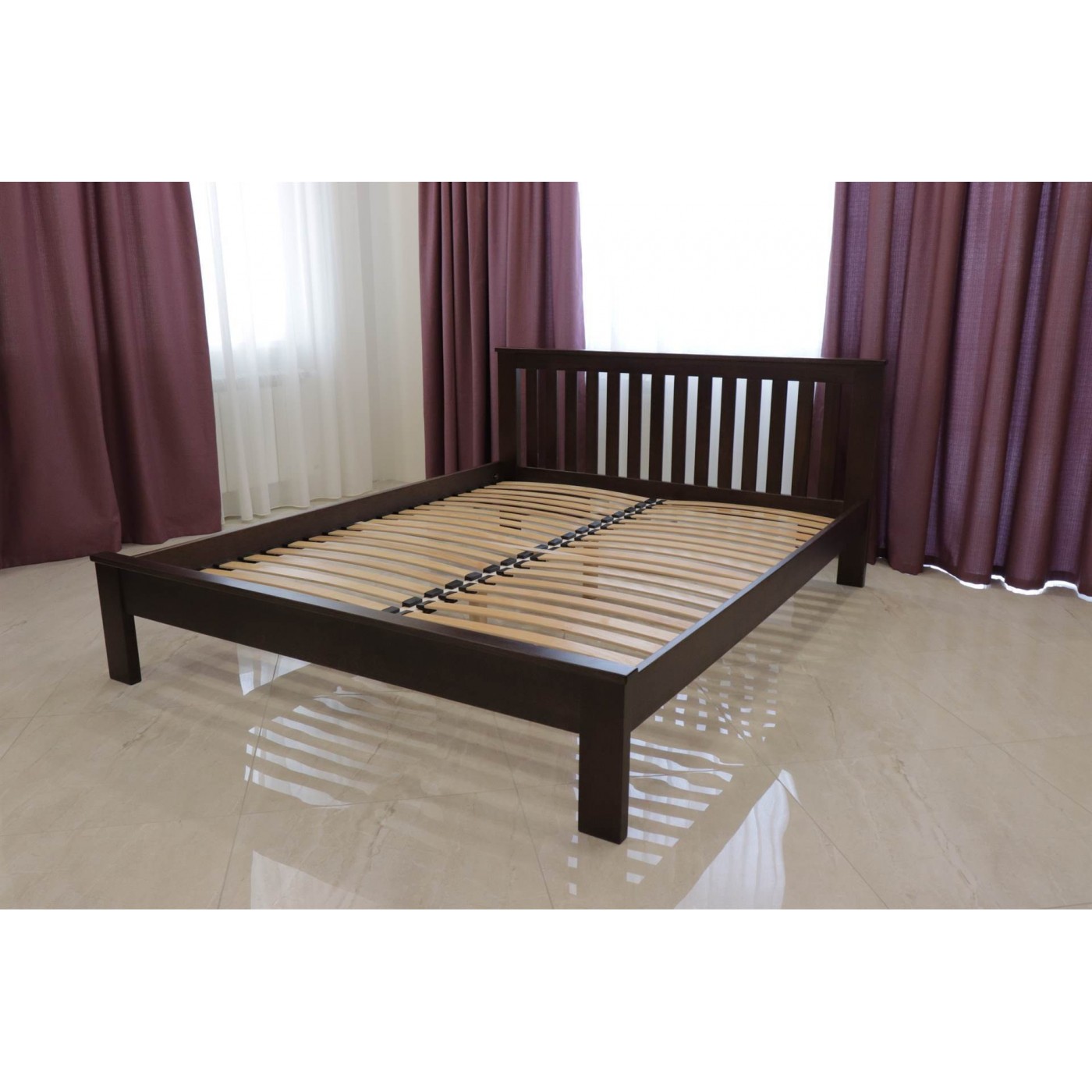 Двуспальная кровать Жасмин с низким изножьем