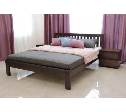 Двуспальная кровать Жасмин с низким изножьем