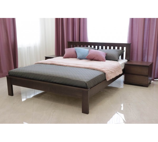 Двуспальная кровать Жасмин с низким изножьем