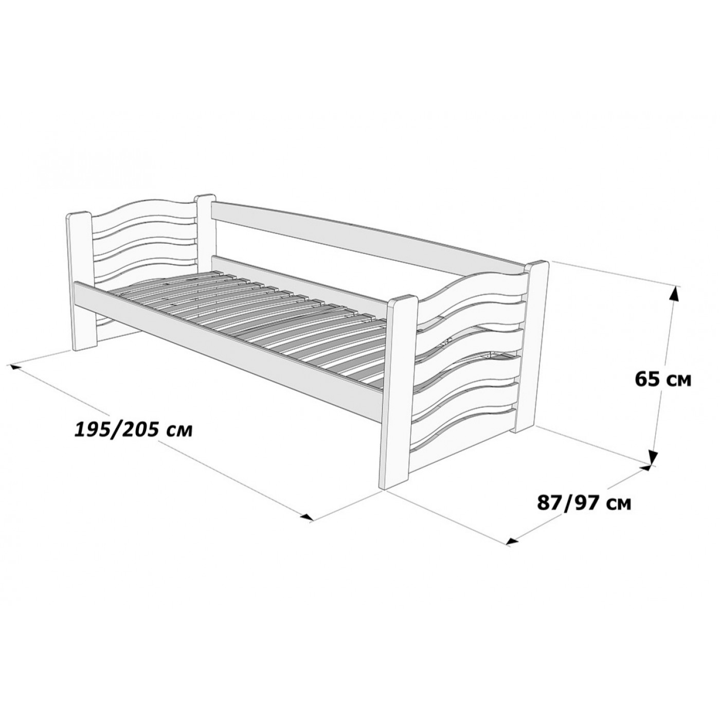 Кровать 1-спальная Микки Маус