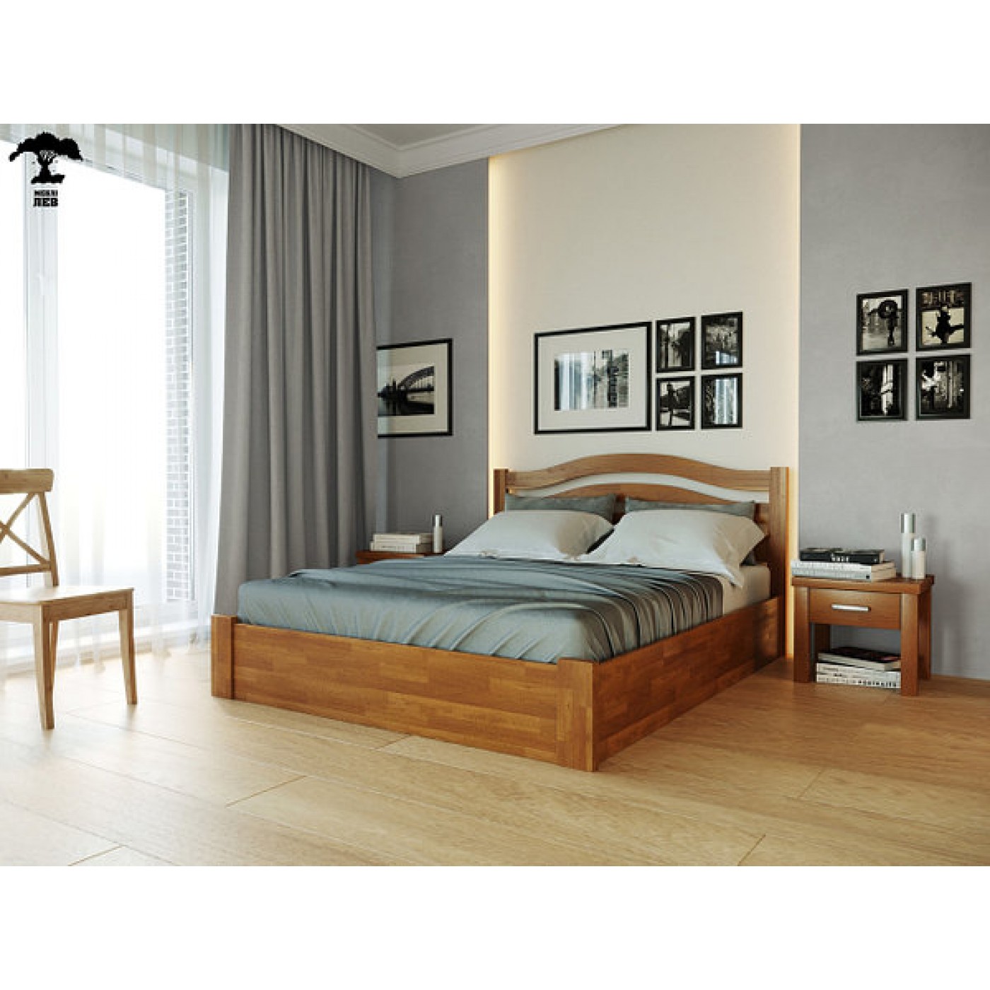 Ліжко Афіна нова з підйомним механізмом