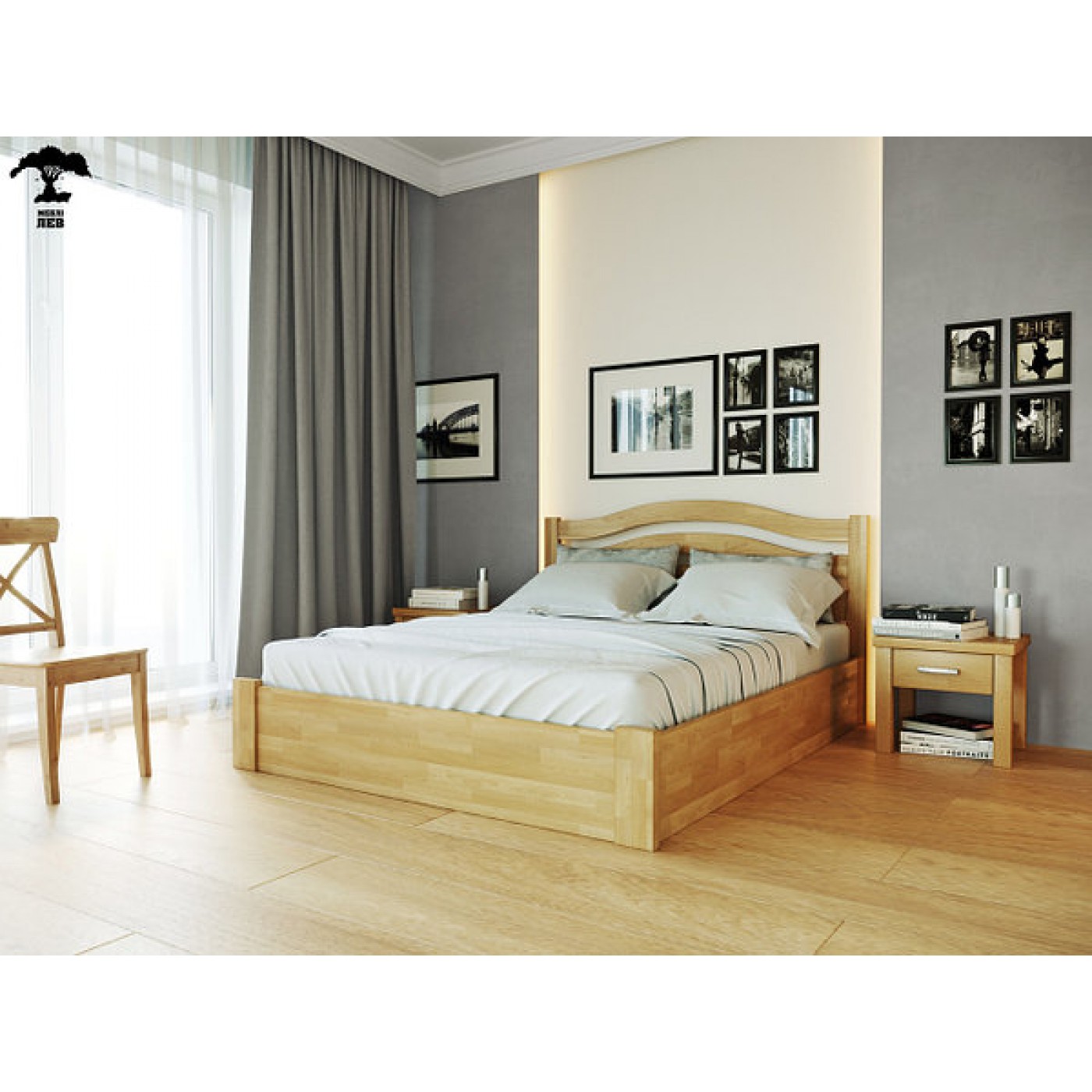 Ліжко Афіна нова з підйомним механізмом