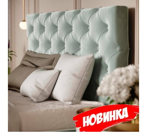 Кровать 2-х спальная ВЕЛЮР+МЕХАНИЗМ и Ламели на металлическом каркасе 1400*2000 мм