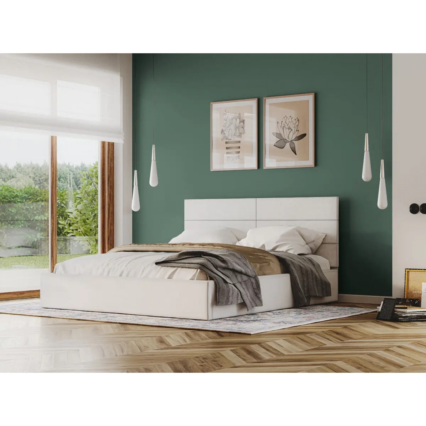 Мяке Ліжко Кароліна -3 (Ліжко 2-сп з під. мех. № 3)