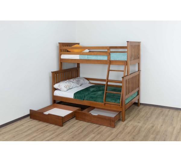 Тримісна Двоярусне Ліжко трансформер Орхідея