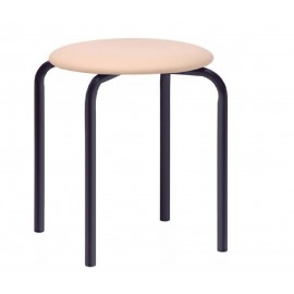 Табурет Софи черный + скаден бежевый
